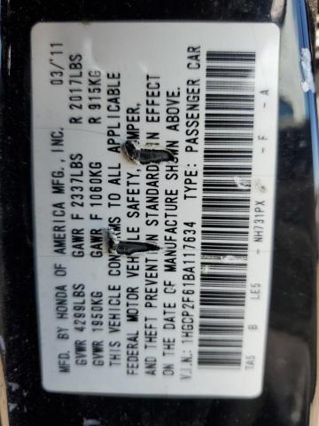 Photo 11 VIN: 1HGCP2F61BA117634 - HONDA ACCORD 