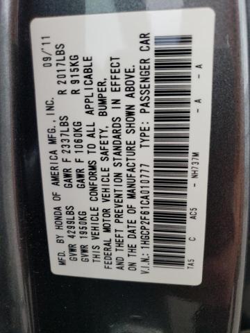 Photo 11 VIN: 1HGCP2F61CA010777 - HONDA ACCORD SE 