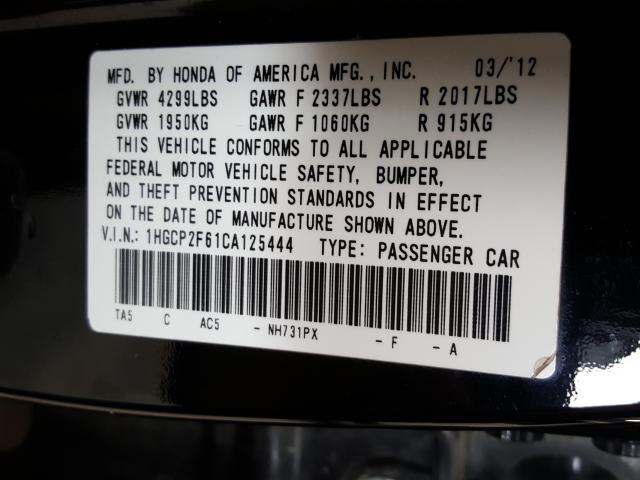 Photo 9 VIN: 1HGCP2F61CA125444 - HONDA ACCORD SE 