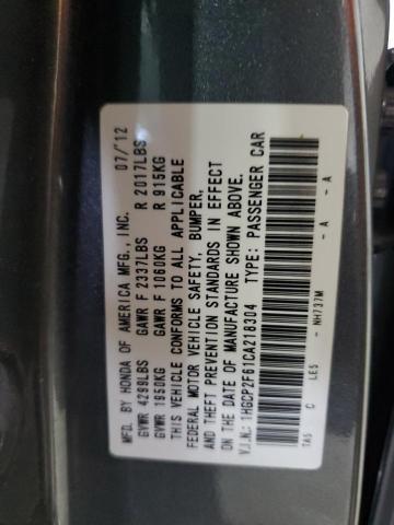 Photo 11 VIN: 1HGCP2F61CA218304 - HONDA ACCORD SE 