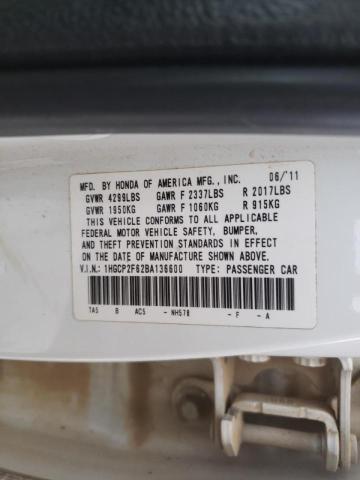 Photo 9 VIN: 1HGCP2F62BA136600 - HONDA ACCORD SE 