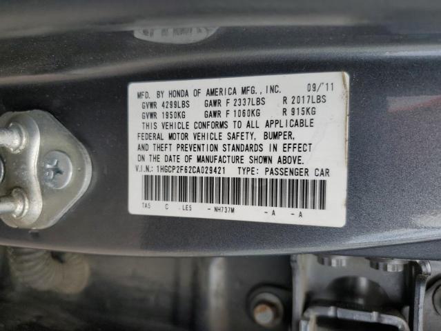 Photo 12 VIN: 1HGCP2F62CA029421 - HONDA ACCORD SE 