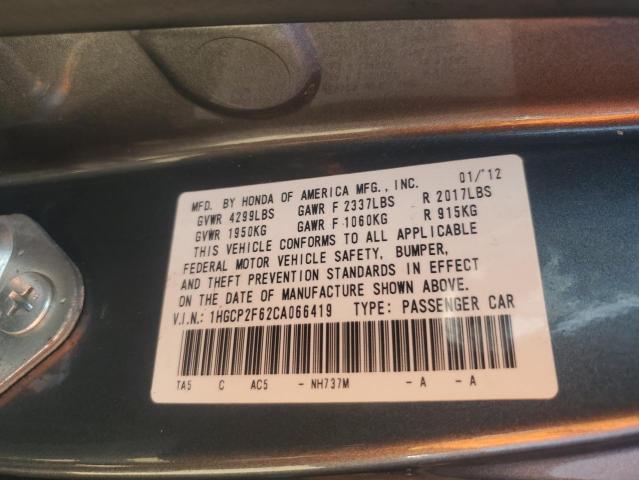 Photo 11 VIN: 1HGCP2F62CA066419 - HONDA ACCORD SED 