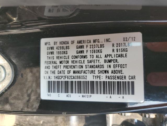 Photo 11 VIN: 1HGCP2F62CA096052 - HONDA ACCORD 