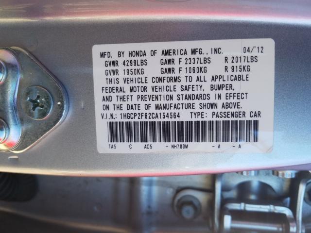 Photo 9 VIN: 1HGCP2F62CA154564 - HONDA ACCORD SE 