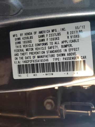 Photo 11 VIN: 1HGCP2F62CA165046 - HONDA ACCORD SE 