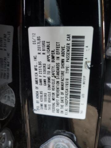 Photo 11 VIN: 1HGCP2F62CA176516 - HONDA ACCORD SE 