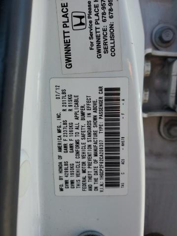 Photo 12 VIN: 1HGCP2F62CA206307 - HONDA ACCORD SE 