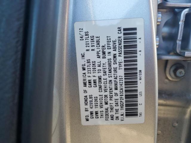 Photo 12 VIN: 1HGCP2F63CA142357 - HONDA ACCORD SE 