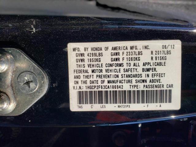 Photo 9 VIN: 1HGCP2F63CA186942 - HONDA ACCORD SE 