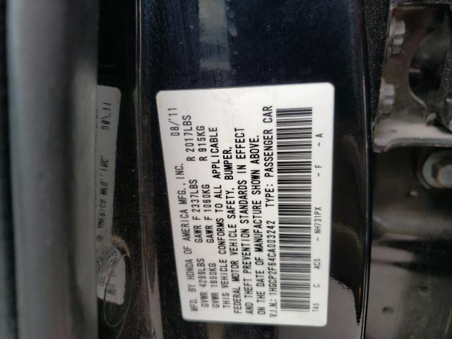 Photo 9 VIN: 1HGCP2F64CA003242 - HONDA ACCORD SE 