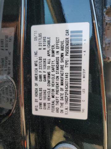 Photo 11 VIN: 1HGCP2F64CA011440 - HONDA ACCORD SE 