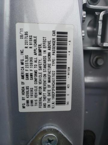 Photo 9 VIN: 1HGCP2F64CA017822 - HONDA ACCORD SE 