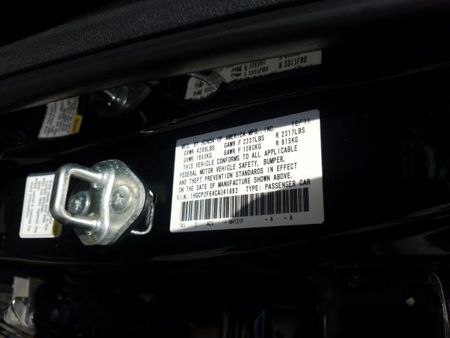 Photo 9 VIN: 1HGCP2F64CA041893 - HONDA ACCORD SE 