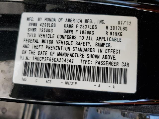 Photo 11 VIN: 1HGCP2F65CA204342 - HONDA ACCORD SE 