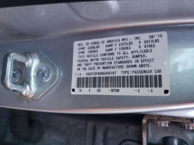 Photo 9 VIN: 1HGCP2F66BA006187 - HONDA ACCORD SE 