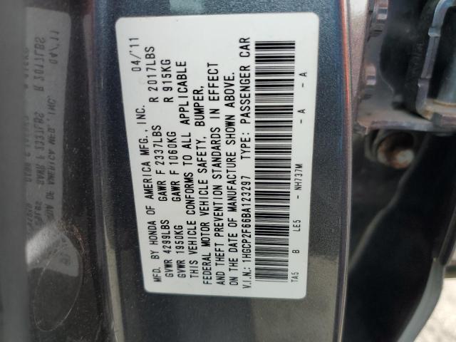 Photo 11 VIN: 1HGCP2F66BA123297 - HONDA ACCORD SE 