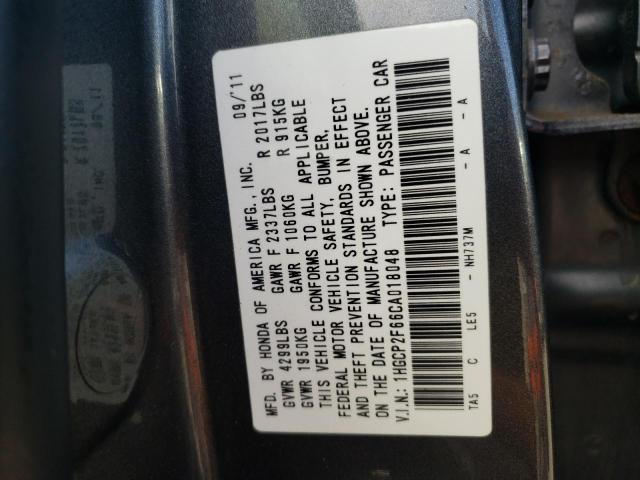 Photo 9 VIN: 1HGCP2F66CA018048 - HONDA ACCORD SE 