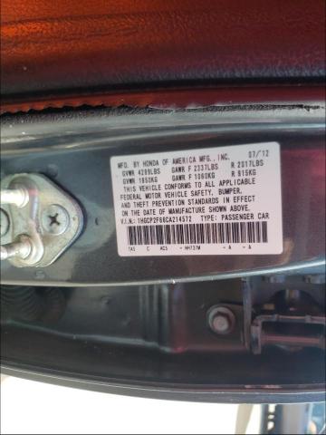 Photo 9 VIN: 1HGCP2F66CA214572 - HONDA ACCORD SE 