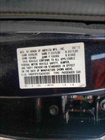 Photo 9 VIN: 1HGCP2F67CA242591 - HONDA ACCORD SE 