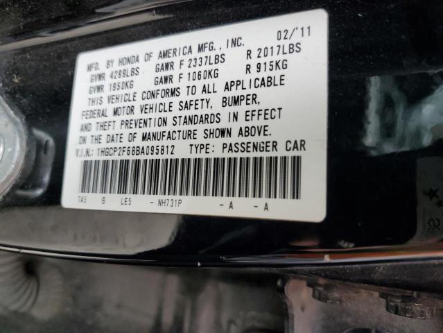 Photo 11 VIN: 1HGCP2F68BA095812 - HONDA ACCORD SE 