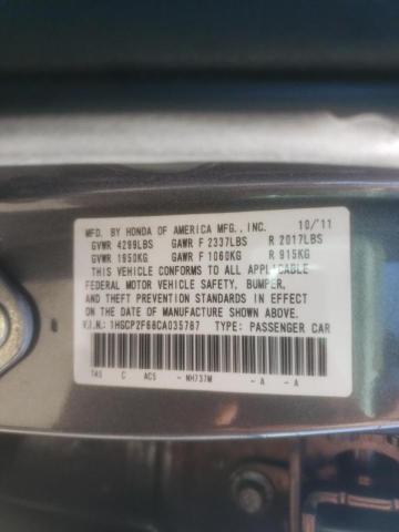 Photo 9 VIN: 1HGCP2F68CA035787 - HONDA ACCORD SE 