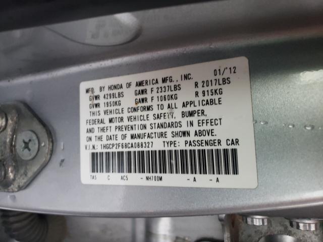 Photo 9 VIN: 1HGCP2F68CA088327 - HONDA ACCORD SE 