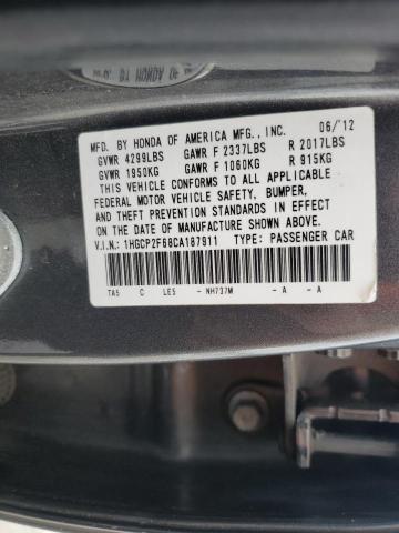 Photo 11 VIN: 1HGCP2F68CA187911 - HONDA ACCORD 