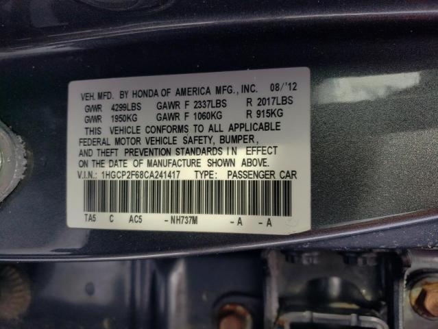 Photo 11 VIN: 1HGCP2F68CA241417 - HONDA ACCORD 