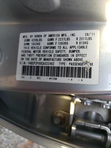 Photo 9 VIN: 1HGCP2F69CA022482 - HONDA ACCORD SE 