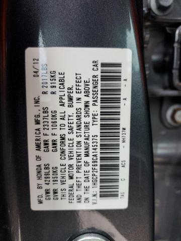 Photo 11 VIN: 1HGCP2F69CA145375 - HONDA ACCORD SE 