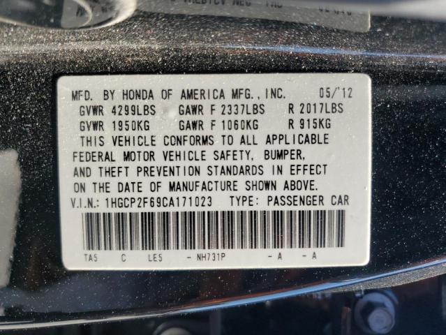 Photo 11 VIN: 1HGCP2F69CA171023 - HONDA ACCORD SE 