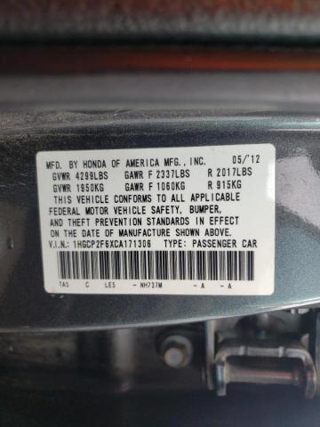 Photo 9 VIN: 1HGCP2F6XCA171306 - HONDA ACCORD SDN 