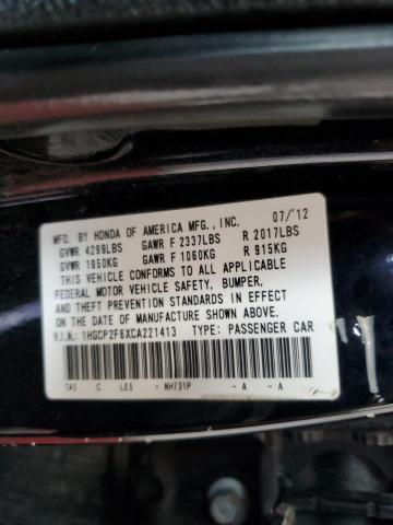 Photo 11 VIN: 1HGCP2F6XCA221413 - HONDA ACCORD SE 