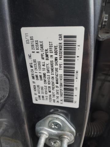 Photo 11 VIN: 1HGCP2F70BA114555 - HONDA ACCORD EX 