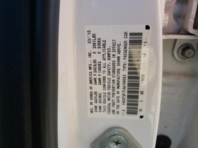 Photo 9 VIN: 1HGCP2F71AA106043 - HONDA ACCORD EX 