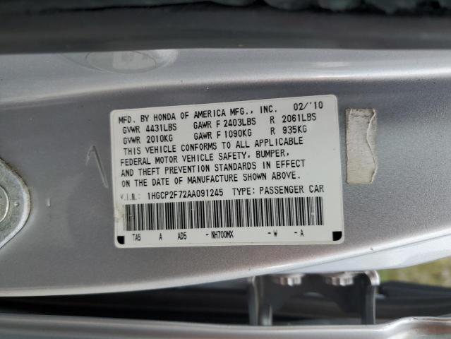 Photo 11 VIN: 1HGCP2F72AA091245 - HONDA ACCORD 