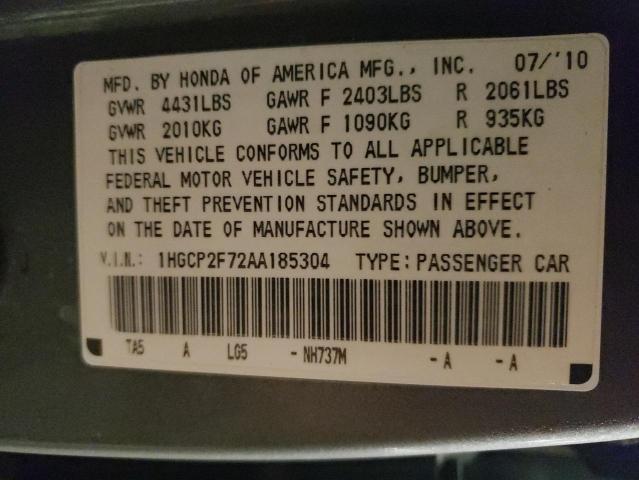 Photo 12 VIN: 1HGCP2F72AA185304 - HONDA ACCORD 