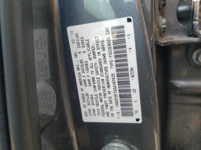 Photo 11 VIN: 1HGCP2F72AA187425 - HONDA ACCORD EX 