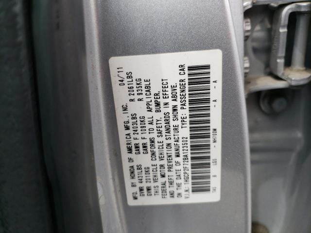 Photo 9 VIN: 1HGCP2F72BA123502 - HONDA ACCORD EX 