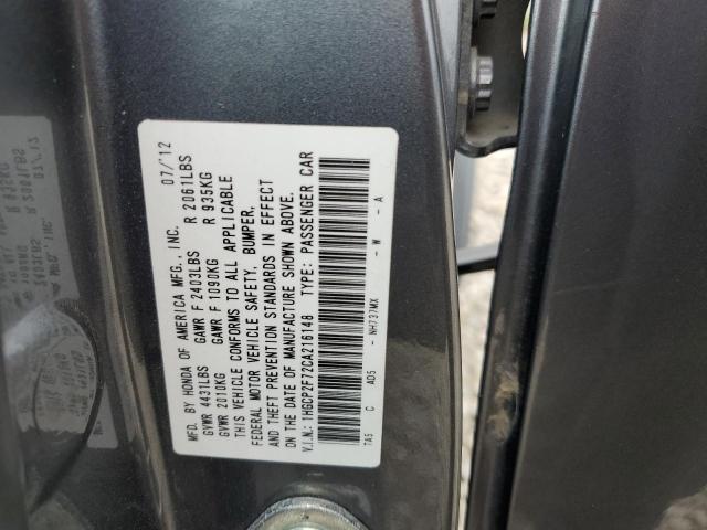 Photo 11 VIN: 1HGCP2F72CA216148 - HONDA ACCORD EX 