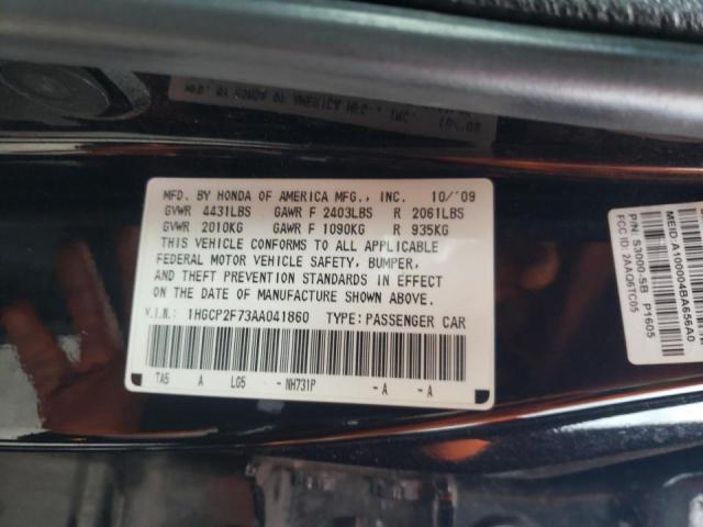 Photo 9 VIN: 1HGCP2F73AA041860 - HONDA ACCORD EX 