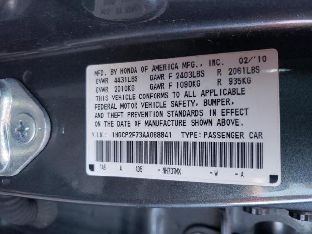 Photo 11 VIN: 1HGCP2F73AA088841 - HONDA ACCORD EX 