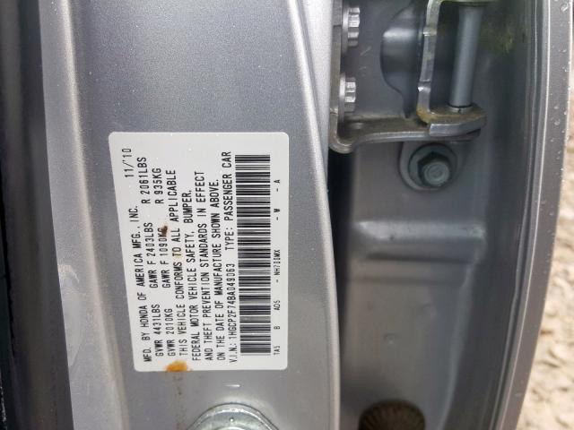 Photo 9 VIN: 1HGCP2F74BA049063 - HONDA ACCORD 