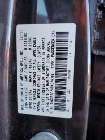 Photo 12 VIN: 1HGCP2F74BA076389 - HONDA ACCORD 