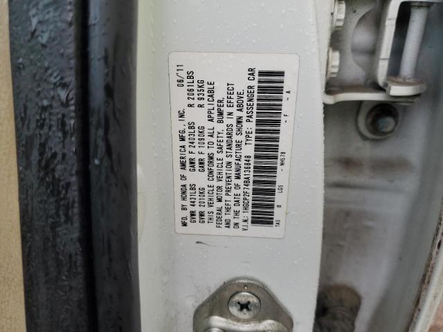 Photo 11 VIN: 1HGCP2F74BA136848 - HONDA ACCORD EX 