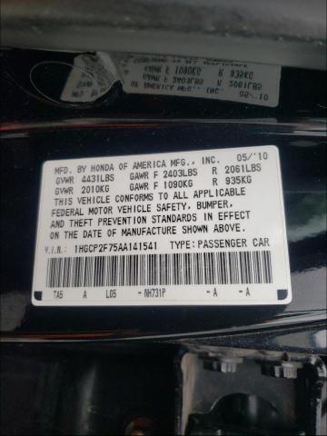 Photo 9 VIN: 1HGCP2F75AA141541 - HONDA ACCORD 