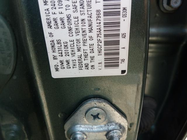 Photo 9 VIN: 1HGCP2F75AA147968 - HONDA ACCORD EX 