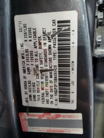 Photo 11 VIN: 1HGCP2F75BA090429 - HONDA ACCORD 