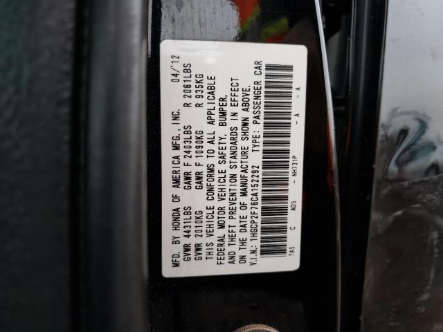 Photo 11 VIN: 1HGCP2F76CA152292 - HONDA ACCORD EX 